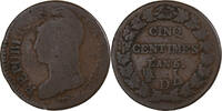 France 5 Centimes Dupré, Lyon, Copper -