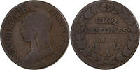 France 5 Centimes Dupré, Paris, Copper -