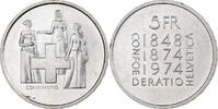 Switzerland 5 Francs Revison of the Constitution, Bern, Cupronickel -