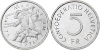 Switzerland 5 Francs Battle of Murten, Bern, Cupronickel -