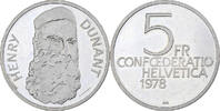 Switzerland 5 Francs Henry Dunant, Bern, Proof, Cupronickel -