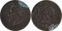 France 2 Centimes Napoleon III, Bordeaux, Bronze -