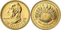France Medal Charles De Gaulle, MDP, Gold -