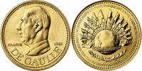 France Medal Charles De Gaulle, MDP, Gold -