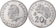 New Caledonia 20 Francs MDP, Pattern, Nickel -