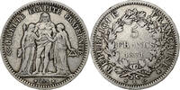 France 5 Francs Hercule, Bordeaux, Silver, Gadoury:745 -