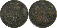 France Game Token Blason of Paris, coat of arms of the United Kingdom, Brass -