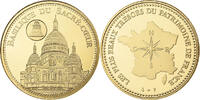 France Medal Basilique du Sacré-Cœur, Utrecht, Copper-Nickel Gilt -
