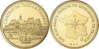 France Medal Château de Vaux-le-Vicomte, Utrecht, Copper-Nickel Gilt -