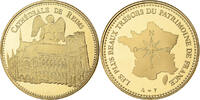 France Medal Cathédrale de Reims, Utrecht, Copper-Nickel Gilt -