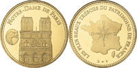 France Medal Cathédrale Notre-Dame de Paris, Utrecht, Copper-Nickel Gilt -