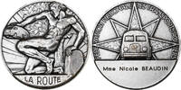 France Medaille FNTR, La Route, Silvered bronze, Pelletier -
