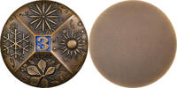 France Medaille 3e Millénaire, Bronze, Colorized -