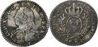 France 1/10 Écu aux branches d'olivier Louis XV, Rennes, Silver -