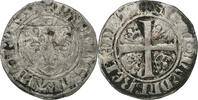 France Blanc Guénar Charles VI, Saint-Pourçain, 2nd Emission, Billon -