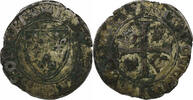France Blanc Guénar Charles VI, 1389, Billon, Duplessy:377A -