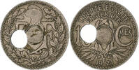 France 10 Centimes Lindauer, Paris, Off-center hole, Cupronickel -