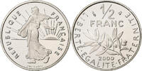 France 1/2 Franc Semeuse, MDP, Proof, Nickel -