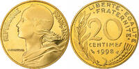 France 20 Centimes Marianne, MDP, Proof, Bronze-Aluminium -