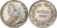 Papal States Scudo Pius IX, Rome, Silver, KM:1336.1 -