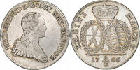 Electorate of Saxony 2/3 Thaler Friedrich August III, Dresden, Silver -