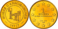 France 1 Euro Musée d'Arromanches, Brass -