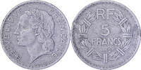 France 5 Francs Lavrillier, Paris, Aluminum, Gadoury:766a -