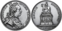 France Medaille Louis XV, Statue équestre, place Louis XV, Silvered bronze -