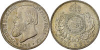 Brazil 200 Reis Pedro II, Rio de Janeiro, Silver, KM:471 -