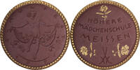 Germany Medal Höhere Mädchenschule, Meissen, Porcelain, Gilded -