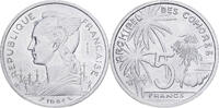 Comoros 5 Francs Paris, Pattern, Aluminum, KM:E3 -
