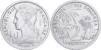 Comoros 2 Francs Paris, Pattern, Aluminum, KM:E2 -