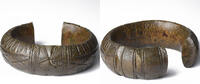 West African States Manilla Bracelet, Bronze -