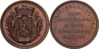 France Medal Secours Mutuels, voirie & architecture, Copper -