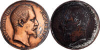 France Medal Napoléon III, Coppered Zinc -