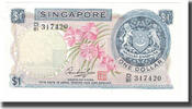 Singapore 1 Dollar Banknote, KM:1d -