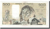 France 500 Francs Pascal, 1989-02-02, Fayette:71.40, KM:156g -