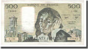 France 500 Francs Pascal, 1982-01-07, Fayette:71.26, KM:156e -