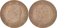 France 5 Centimes Coin, Napoleon III, Napoléon III, Marseille -