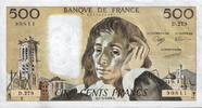 France 500 Francs Pascal, D.279, Fayette:71.39 -