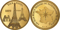 France Medaille Tour Eiffel, Copper-Nickel Gilt -