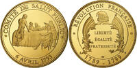 France Medaille Révolution Française, Comité de Salut Public, Copper-Nickel -