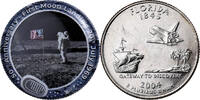 United States Quarter Florida, 50th Anniversary First Landing, U.S. -