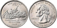 United States Quarter Quarter Dollar, U.S. Mint, NEW JERSEY -