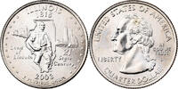 United States Quarter Quarter Dollar, U.S. Mint, Illinois 1818 -