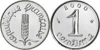 France Centime Coin, Épi, Paris, Proof / BE, Stainless -
