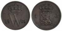 Netherlands Cent Coin, William III, Copper, KM:100 -