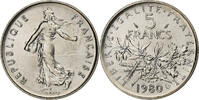 France 5 Francs Semeuse, Paris, série FDC, Cupronickel -