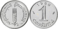 France Centime Coin, Épi, Paris, série FDC, Stainless -