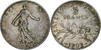 France 2 Francs Semeuse, Paris, Silver, Gadoury:532, KM:845.1 -